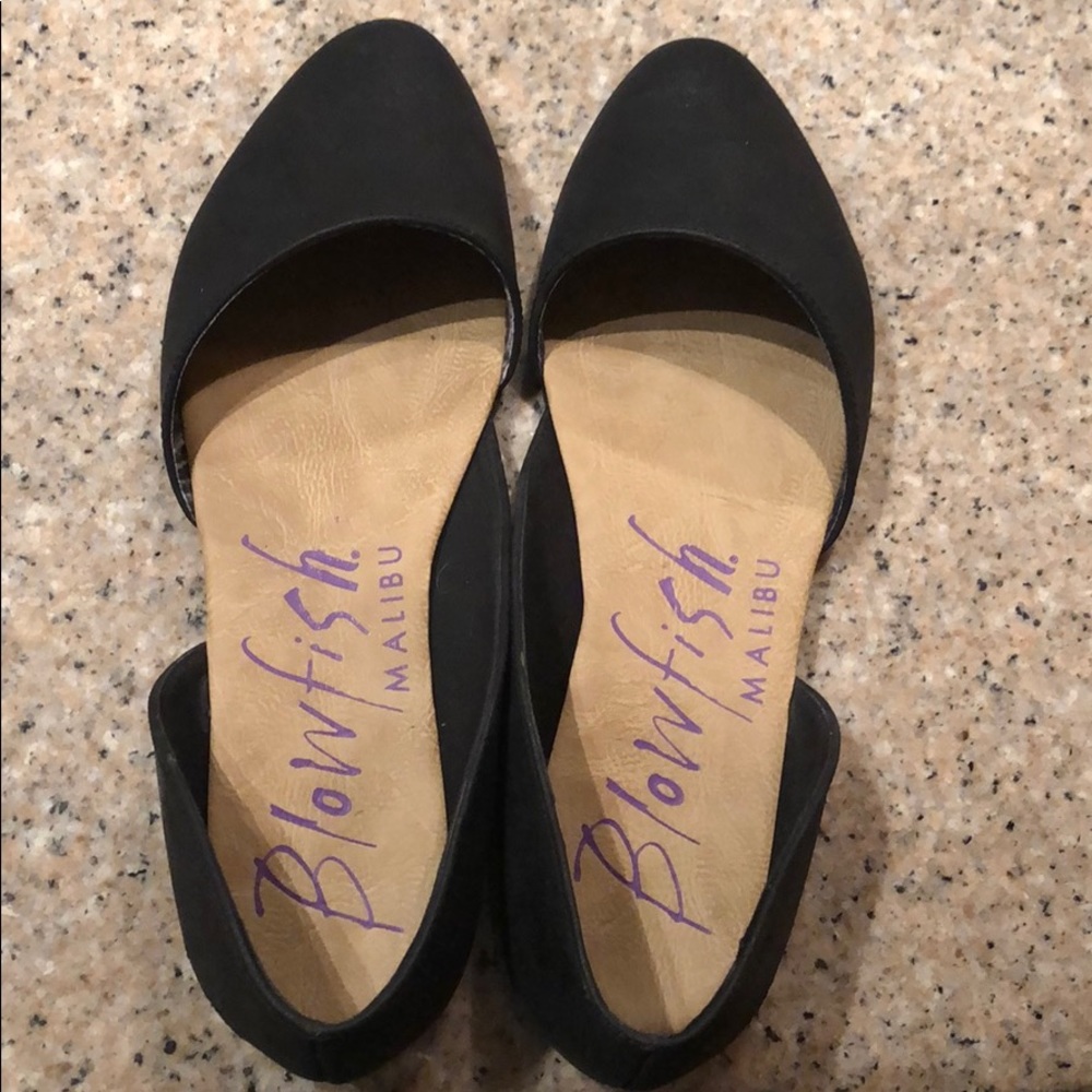 Blowfish Black Flats Size 9